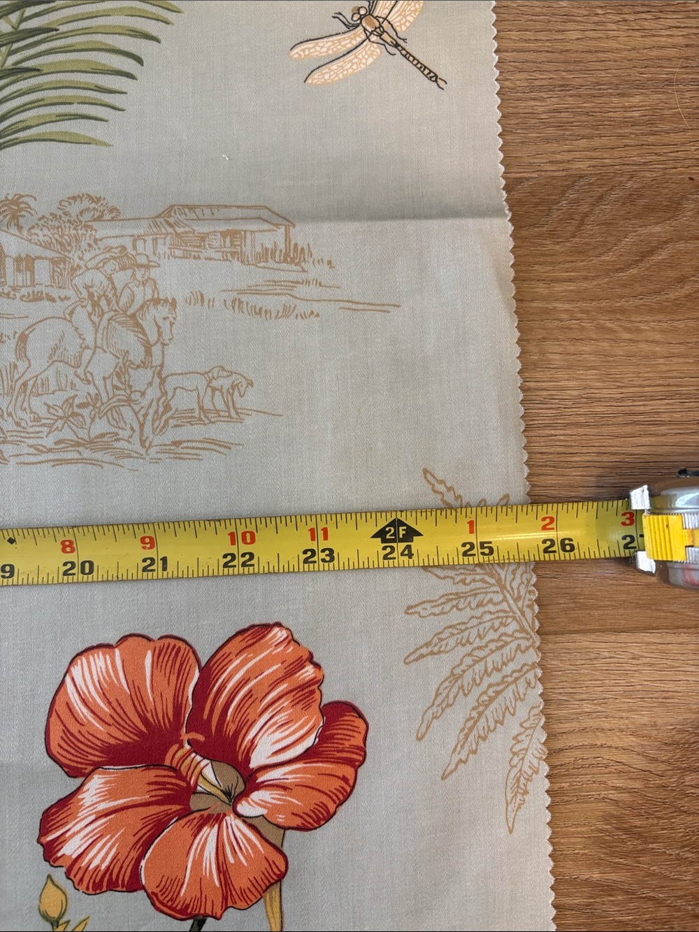 Thibaut Designer Fabric Sample 25" Square Cotton Sateen Like NEW - Picture 7 of 8